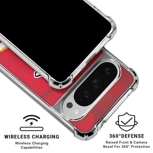 NFL Kansas City Chiefs Google Pixel 10 Pro XL Clear Case